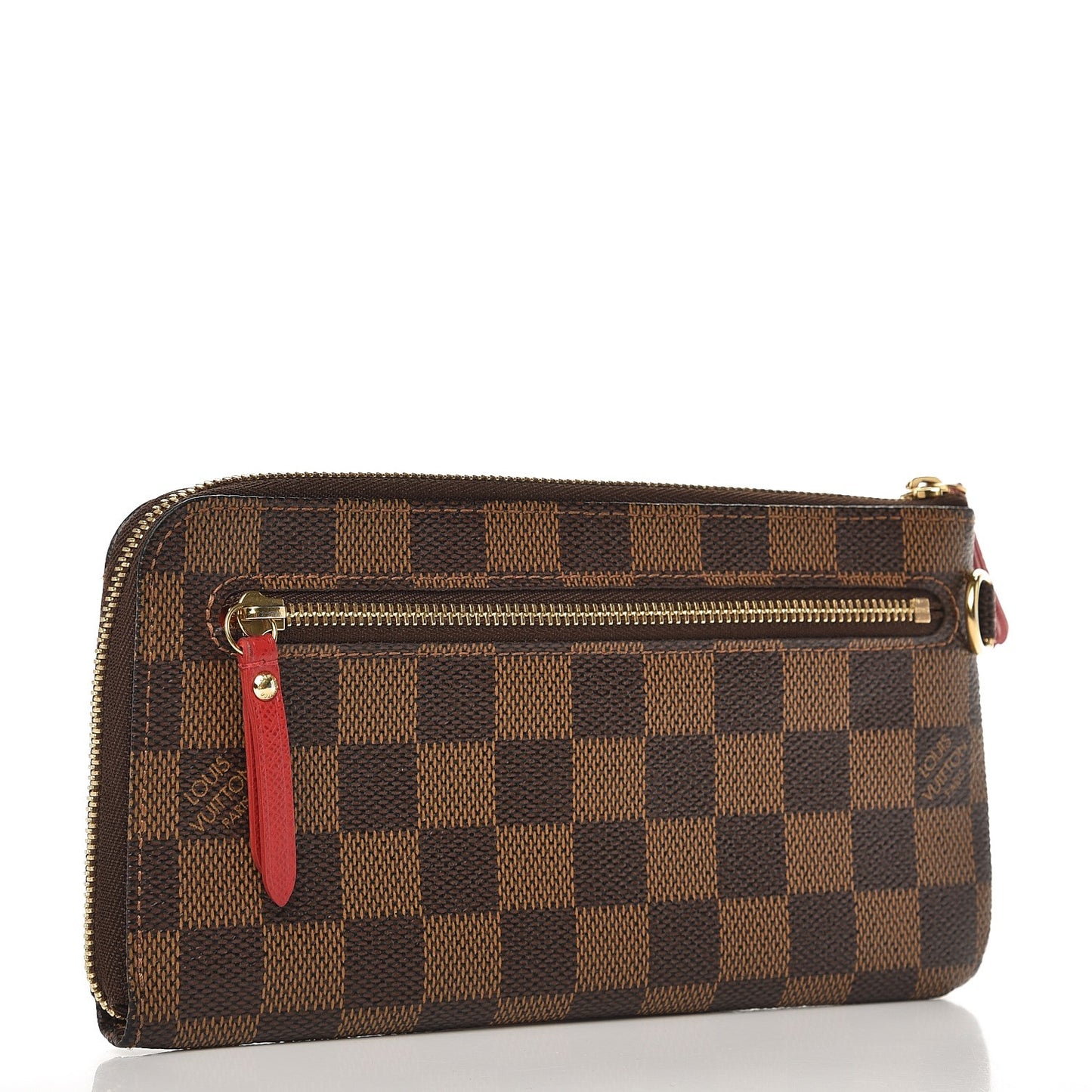 Damier Ebene Complice Trunks and Bags Wallet Red