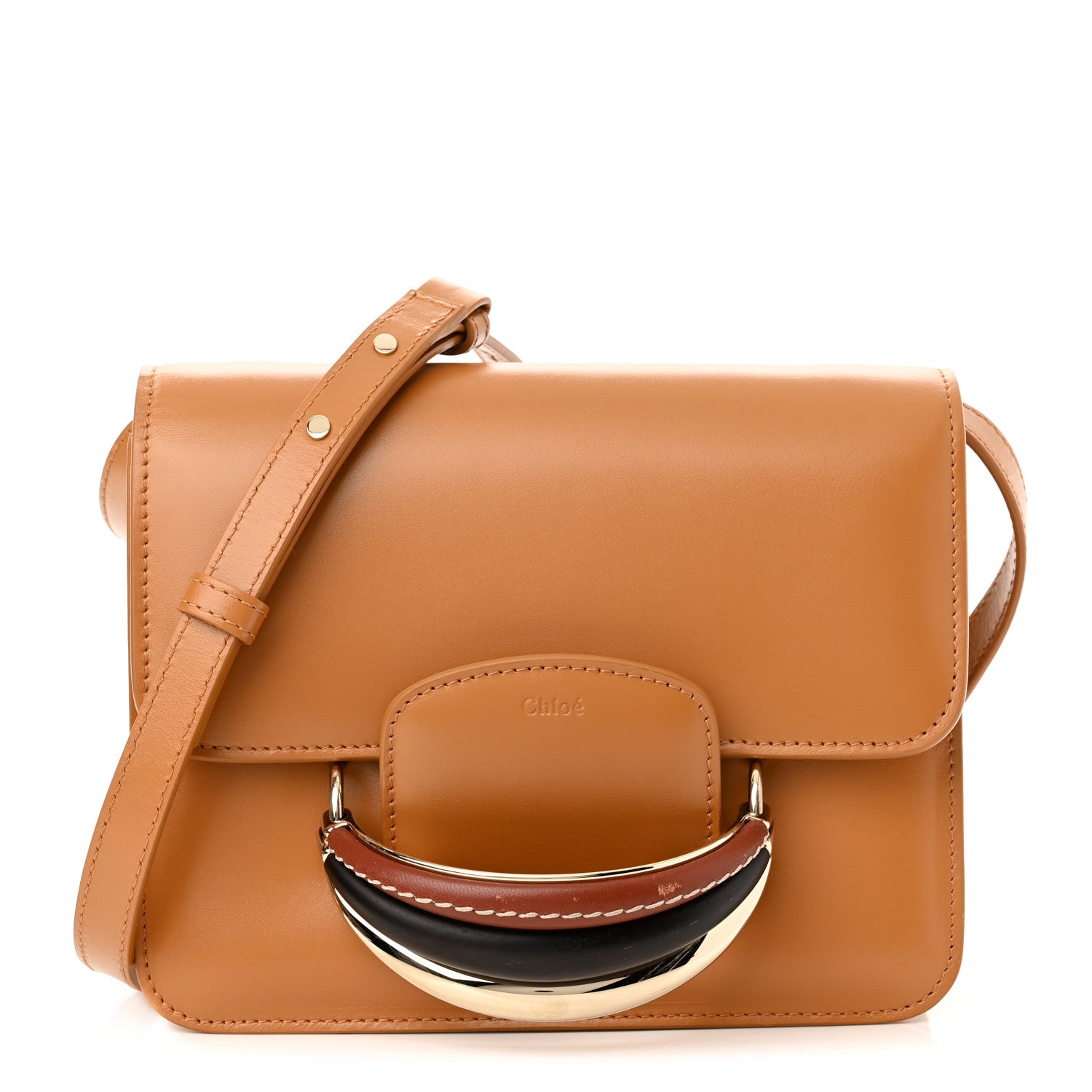 Chloe Calfskin Kattie Shoulder Bag Autumnal Brown 1 of 9