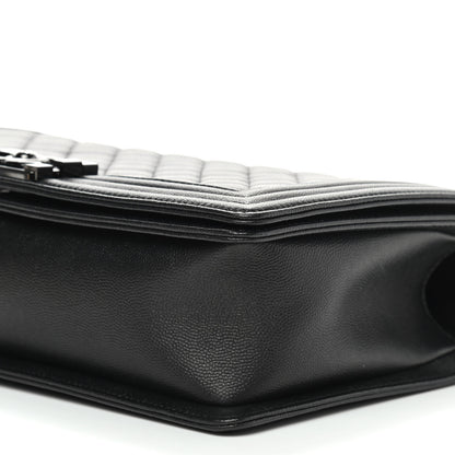 Chanel Caviar Quilted New Medium Boy Flap So Black 10 of 10