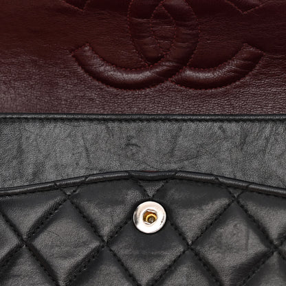 Chanel Lambskin Quilted Medium Double Flap Black 16 of 19