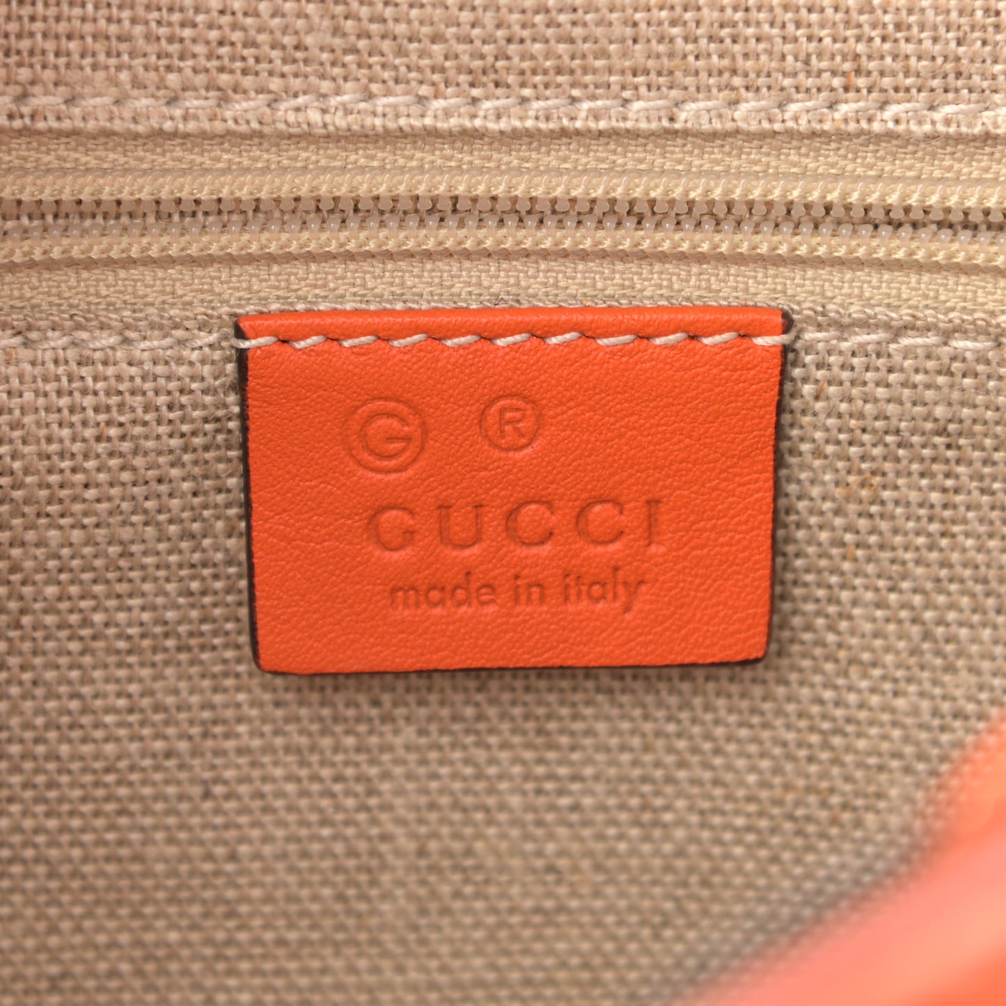 Soft Microguccissima Small Crossbody Bag Sun Orange