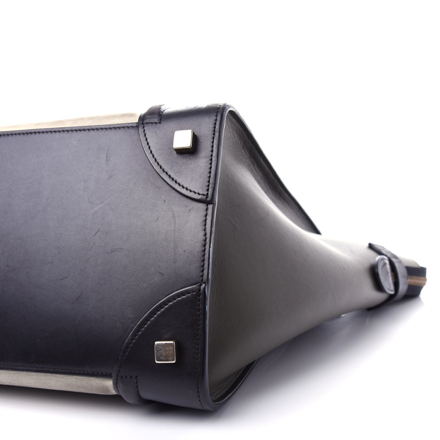 Nubuck Smooth Calfskin Mini Tri-Color Luggage Olive