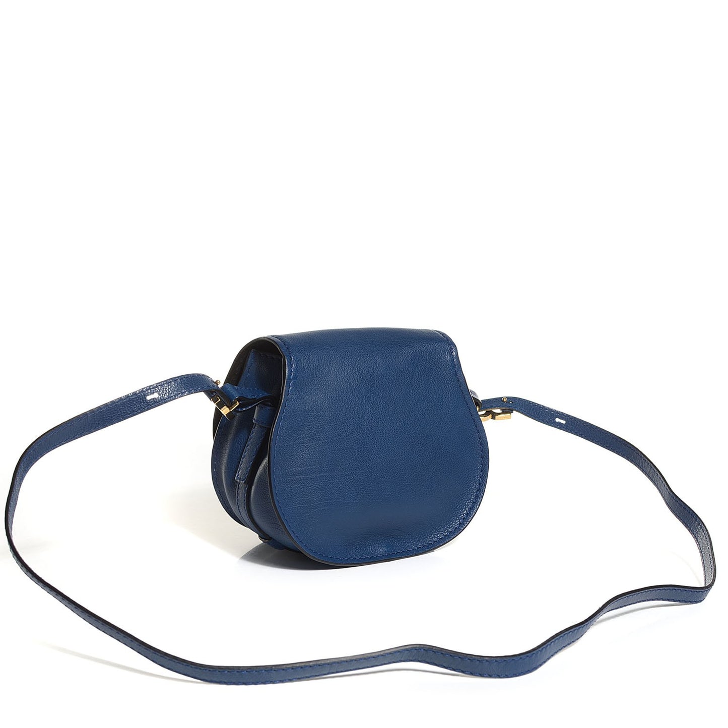 Calfskin Mini Marcie Nude Crossbody Bag Blue Velvet