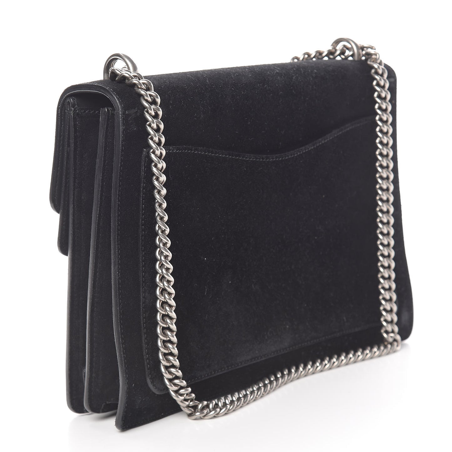Suede Medium Dionysus Shoulder Bag Black