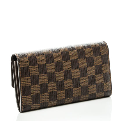 Louis Vuitton Damier Ebene Sarah Wallet 3 of 9