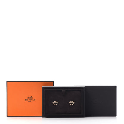 Hermes 18K Rose Gold PM Echappee Earrings 5 of 5