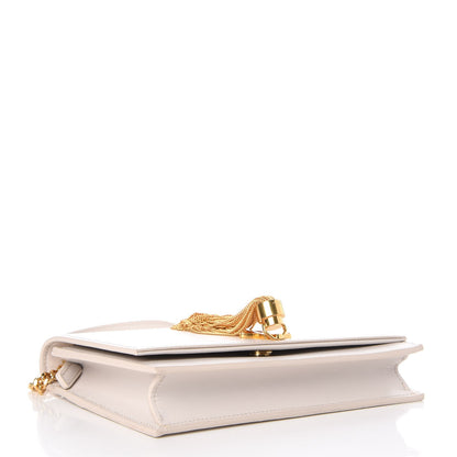 Saint Laurent Smooth Calfskin Classic Monogram Kate Tassel Chain Wallet Porcellana 4 of 7