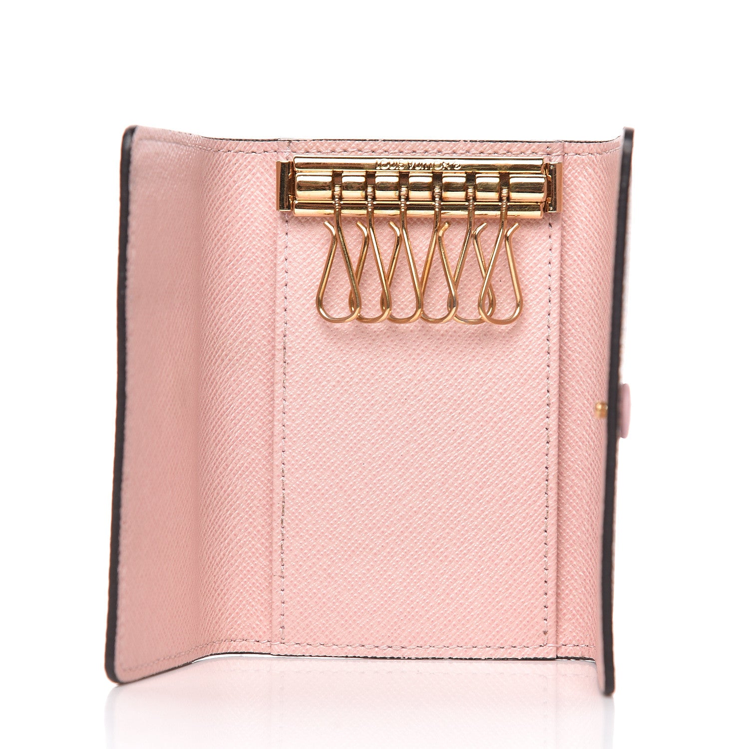 Louis Vuitton Damier Ebene Multicles 6 Key Holder Rose Ballerine 5 of 7