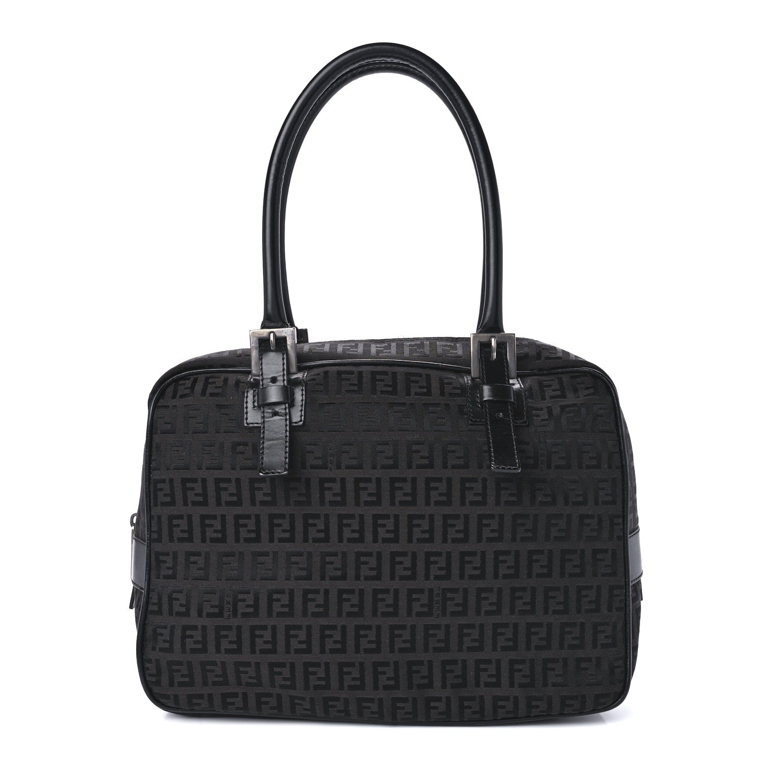 Fendi Zucchino Satchel Dark Brown 1 of 12