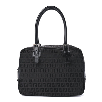 Fendi Zucchino Satchel Dark Brown 1 of 12