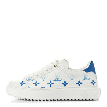 Louis Vuitton Monogram Time Out Sneakers 37 Blue 1 of 7