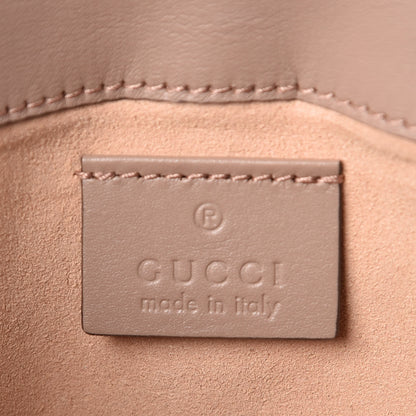 Gucci Calfskin Matelasse Super Mini GG Marmont Shoulder Bag Porcelain Rose 6 of 7