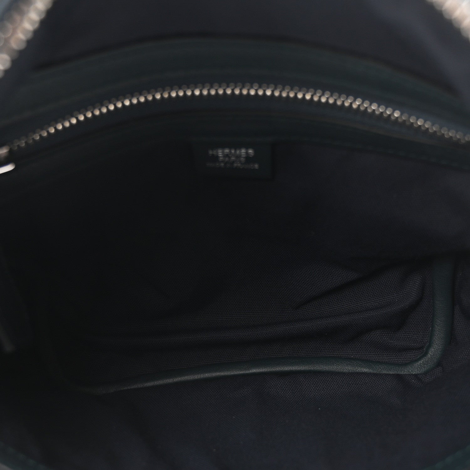 Hermes Taurillon Cristobal Cityslide Belt Bag PM Bleu Indigo Vert Cypress 5 of 10