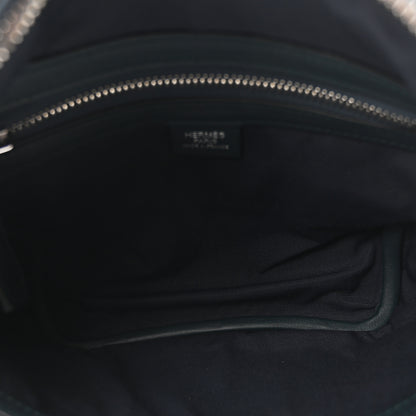 Hermes Taurillon Cristobal Cityslide Belt Bag PM Bleu Indigo Vert Cypress 5 of 10