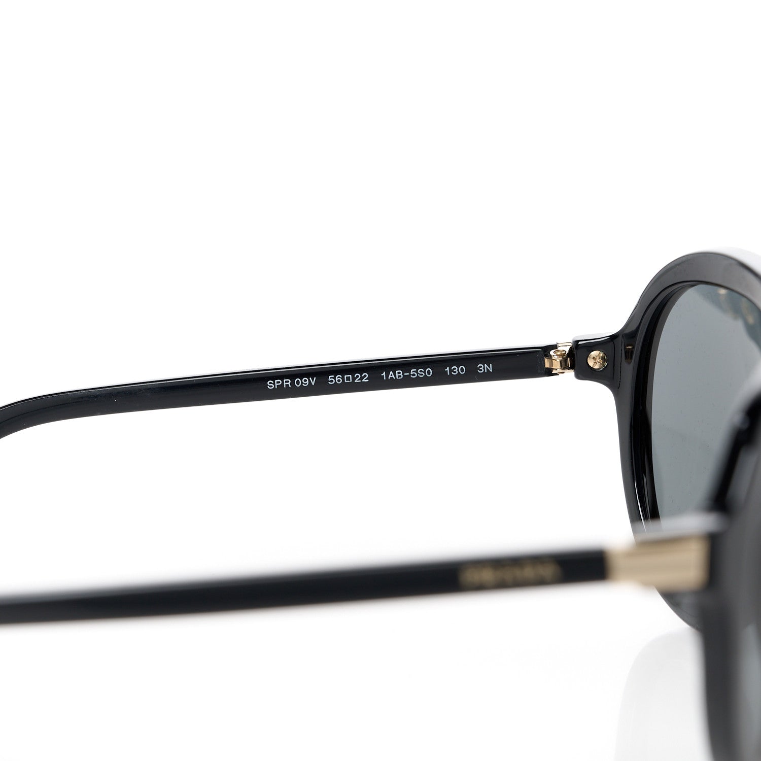 Prada Acetate Heritage Round Sunglasses SPR09V Black 5 of 8