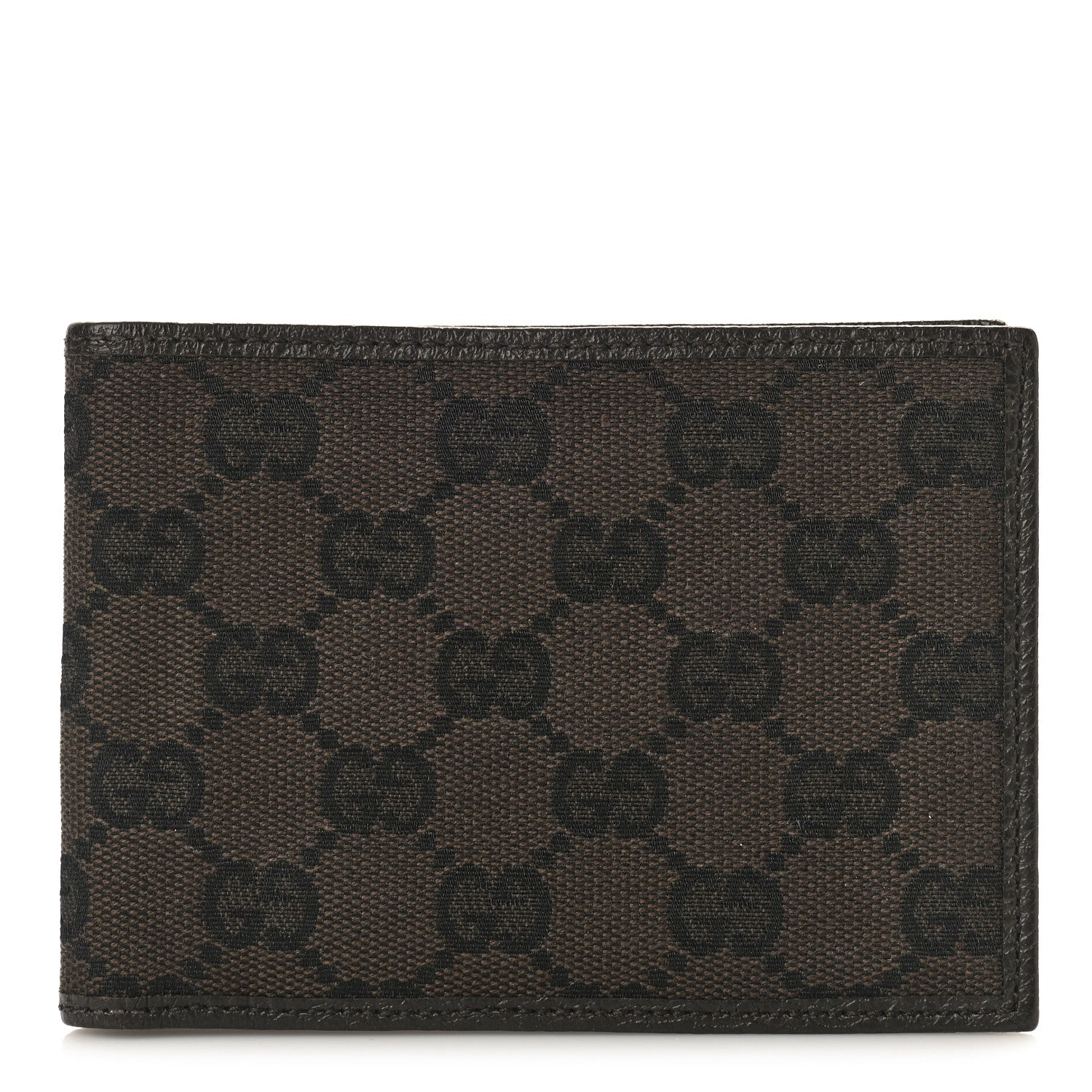 Gucci Monogram Bi-Fold Wallet Brown 1 of 9
