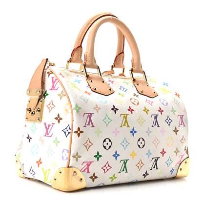 Louis Vuitton Monogram Multicolor Speedy 30 White 3 of 9