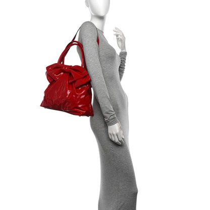 Valentino Garavani Patent Lacca Bow Dome Red 2 of 14