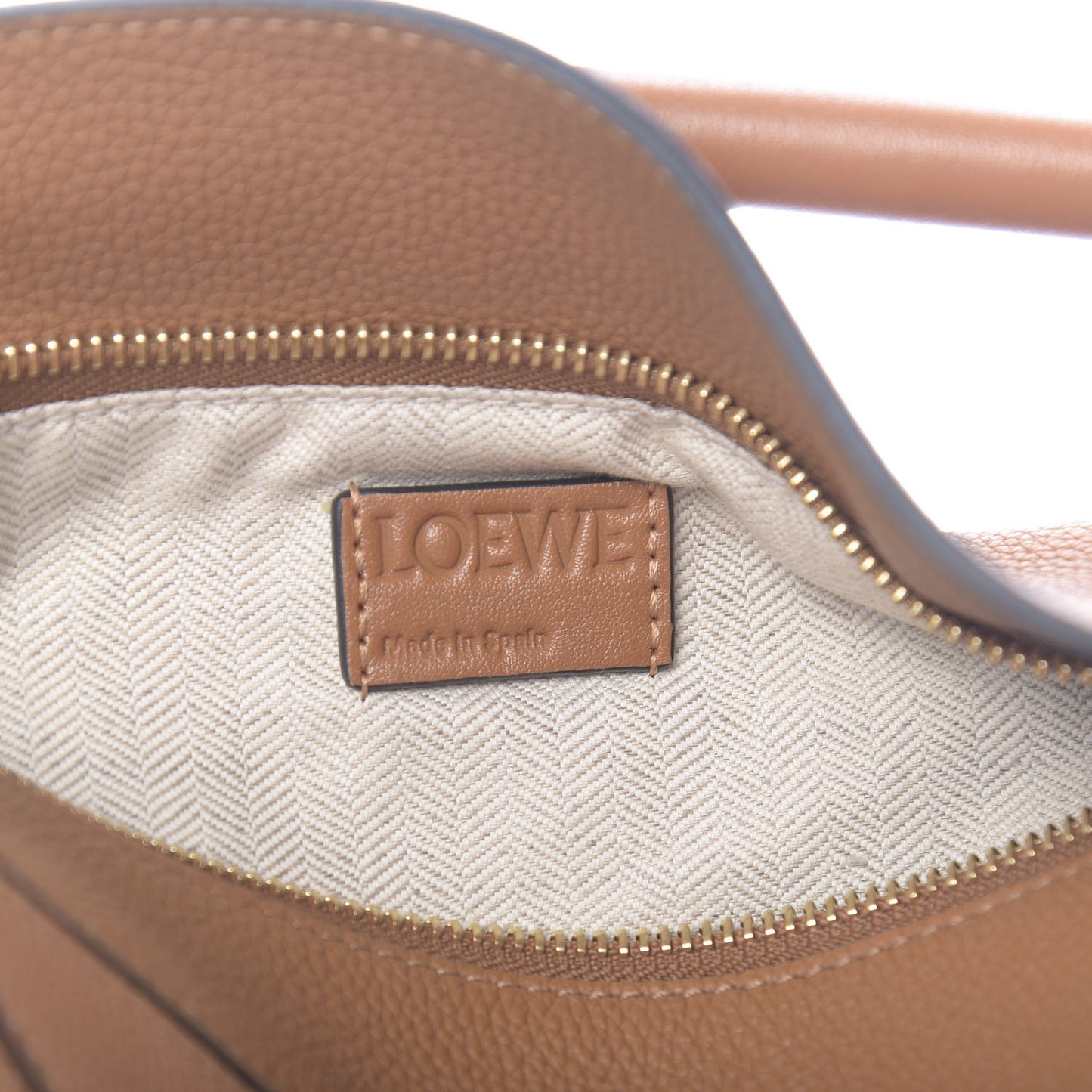 Calfskin Small Puzzle Bag Light Caramel