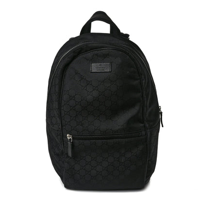 Gucci Nylon Monogram Slim Backpack Black 1 of 9