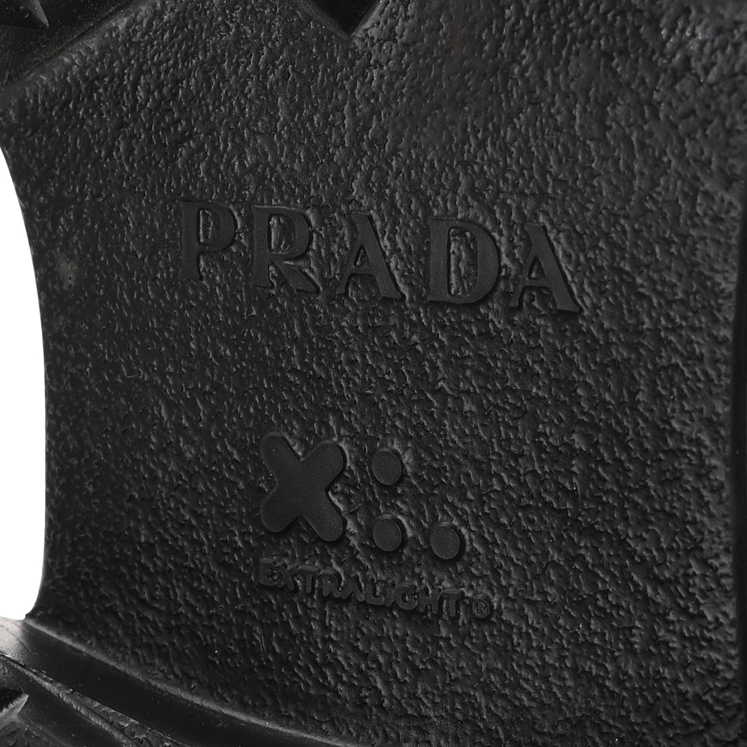 Prada Spazzolato Rois Nylon Metal Triangle Logo Monolith Pouch Pocket 55mm Boots 40 Black 7 of 8