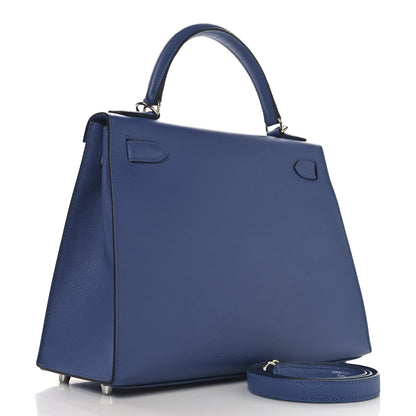 Hermes Epsom Kelly Sellier 28 Bleu Brighton 3 of 13
