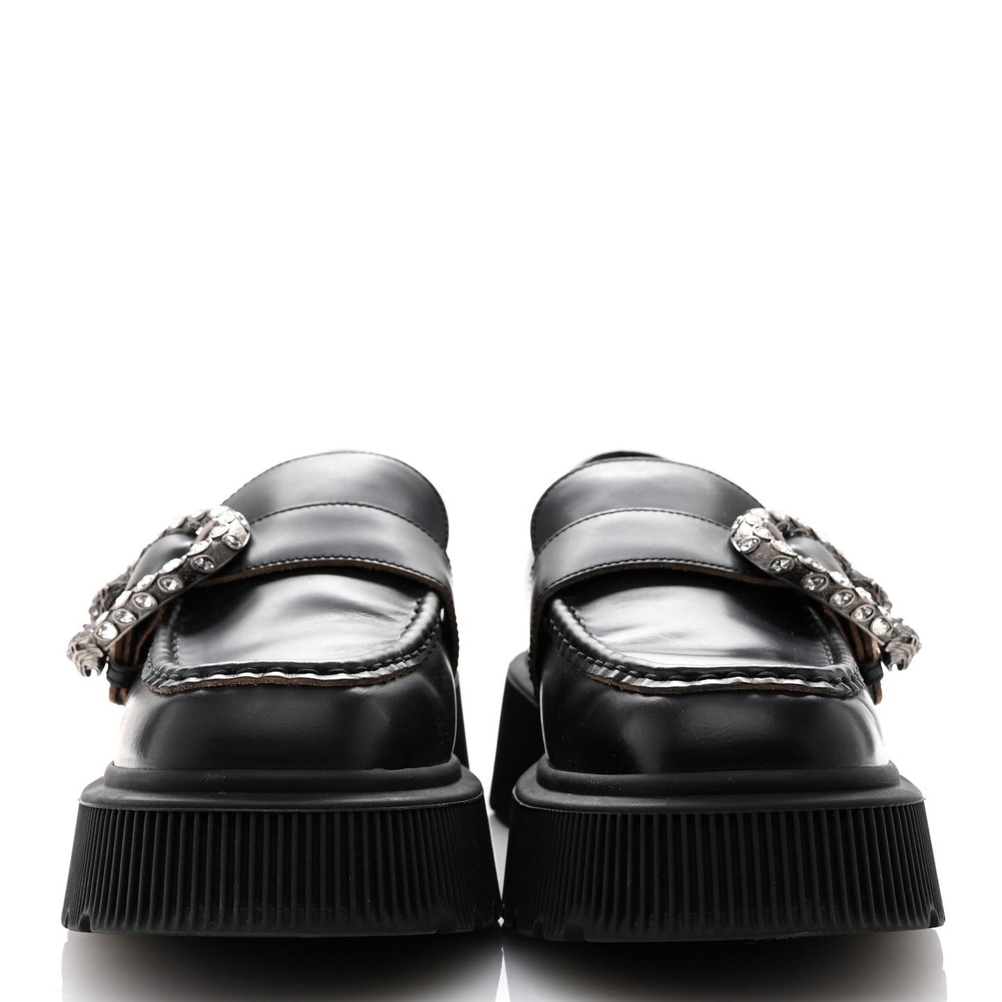Cordovan Lux Dionysus Hunder Loafers 39.5 Black