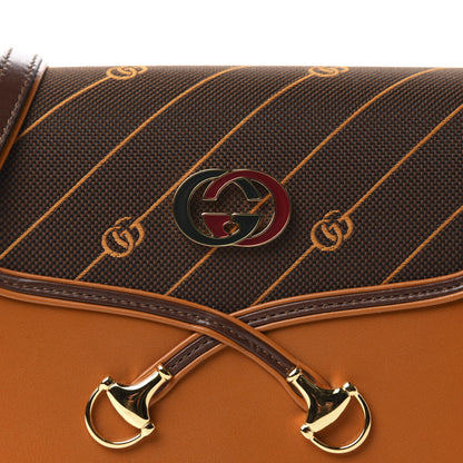 Gucci Calfskin Canvas Diagonal GG Rajah Shoulder Bag Brown 11 of 11