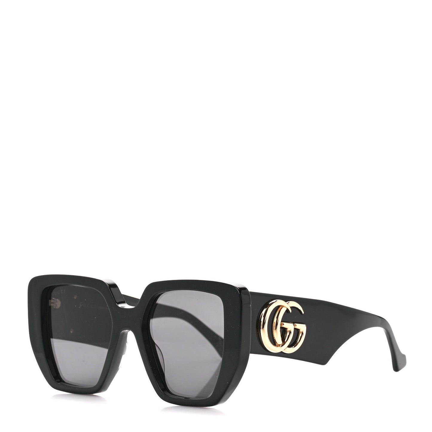 Acetate Square Frame Sunglasses GG0956S Black