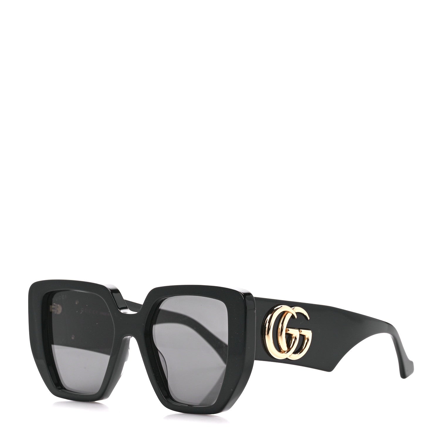 Gucci Acetate Square Frame Sunglasses GG0956S Black 1 of 8