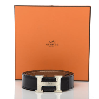 Hermes Box Togo 32mm H Belt 95 Black Gold 6 of 6
