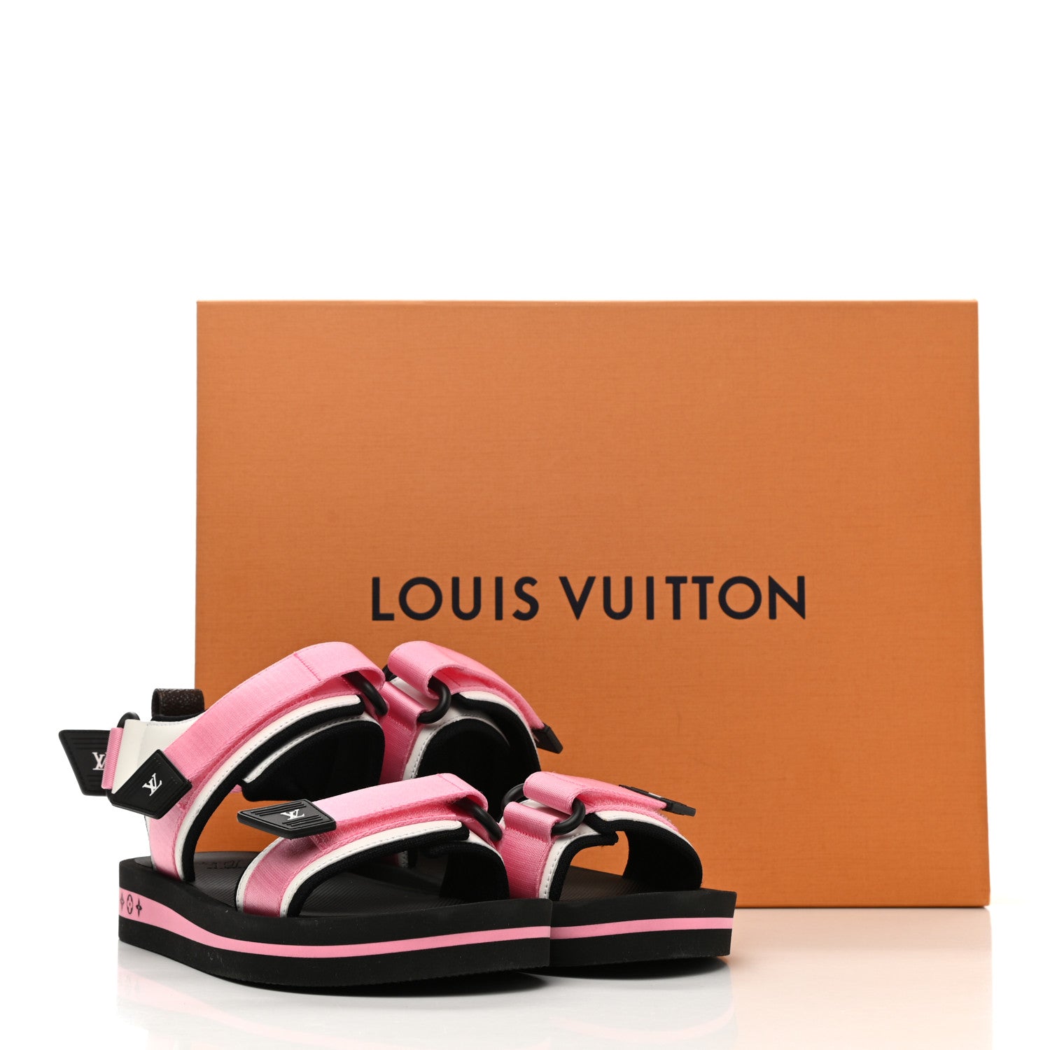 Louis Vuitton Monogram Flat Arcade Sandals 37 Pink 8 of 8