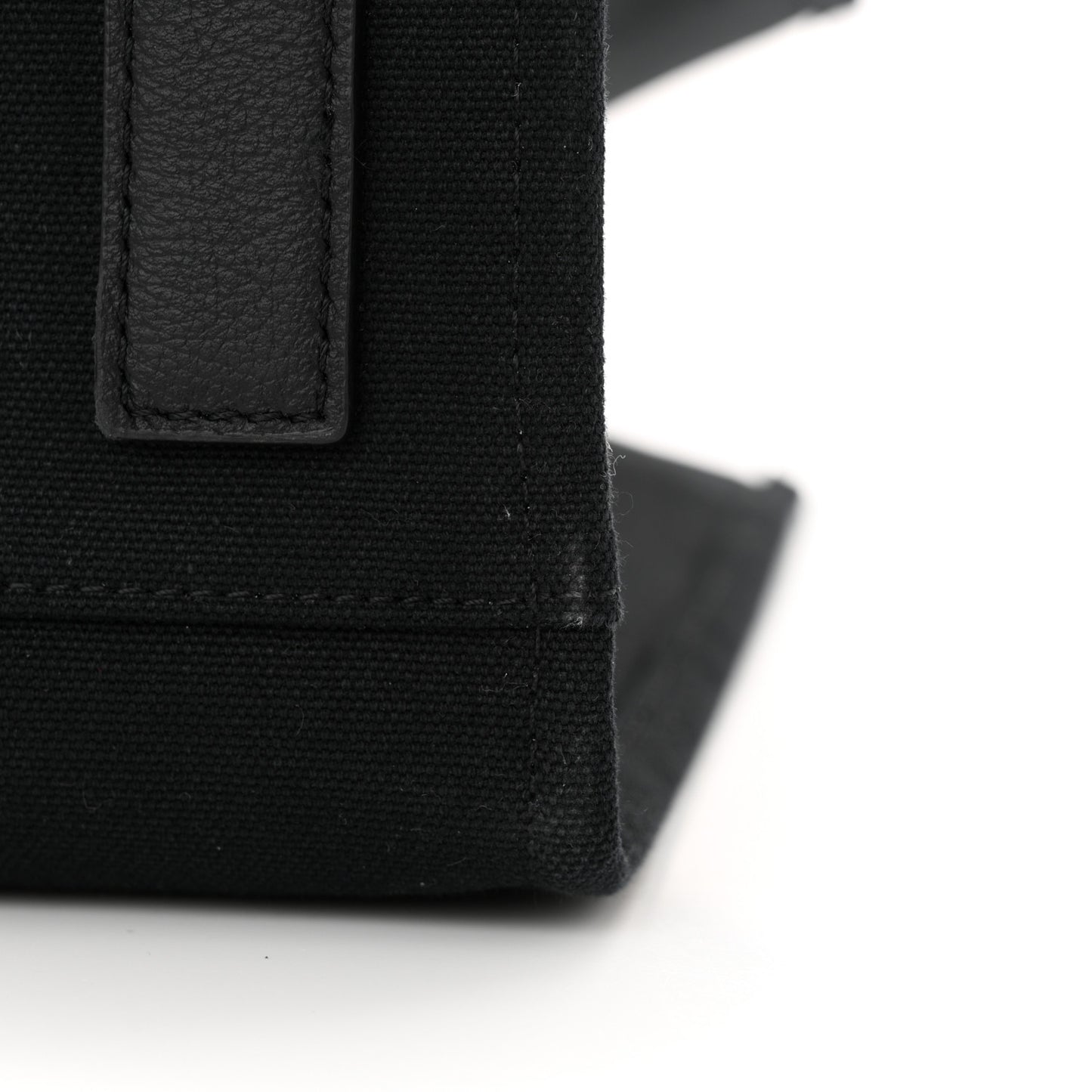 Canvas Calfskin Large La Medusa Tote Bag Black