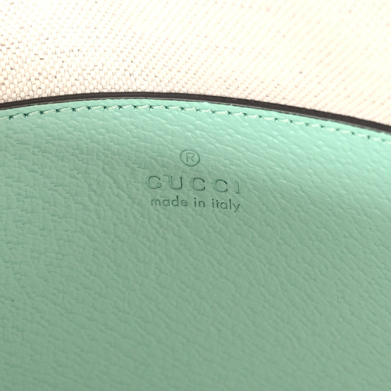 Gucci Monogram Jumbo GG Textured Dollar Calfskin Small Ophidia Dome Shoulder Bag Beige Pepperlight Mint 6 of 10
