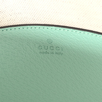 Gucci Monogram Jumbo GG Textured Dollar Calfskin Small Ophidia Dome Shoulder Bag Beige Pepperlight Mint 6 of 10