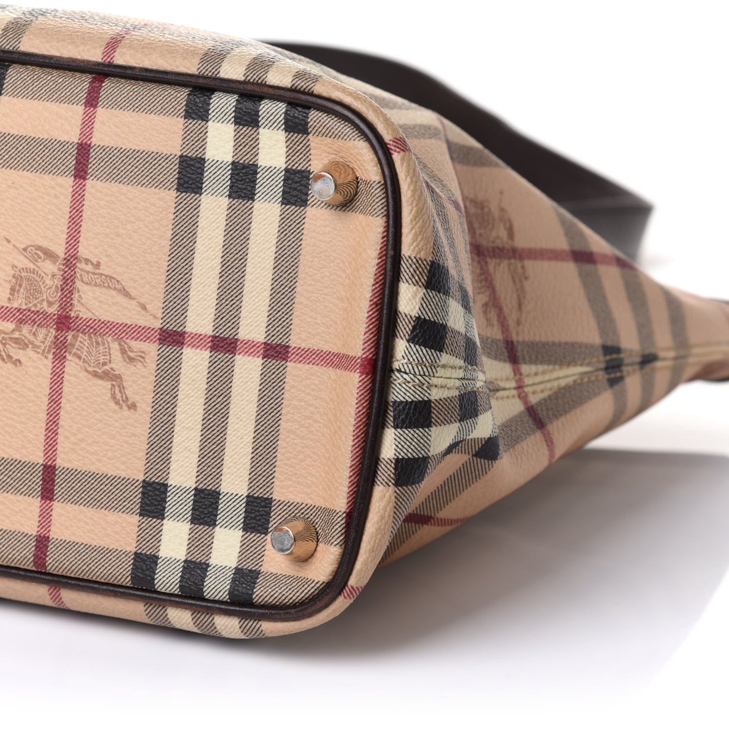 Burberry Haymarket Check Medium Regent Tote Chocolate 6 of 12