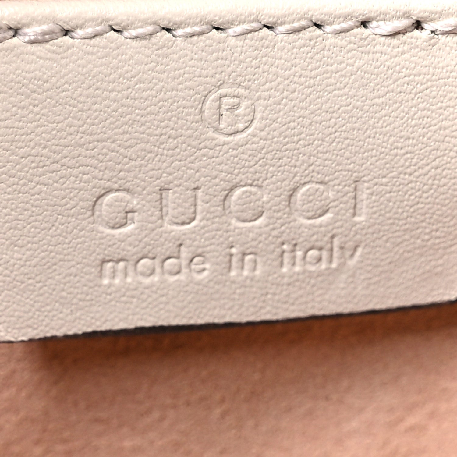 Gucci Calfskin Matelasse Super Mini GG Marmont Shoulder Bag White 5 of 10