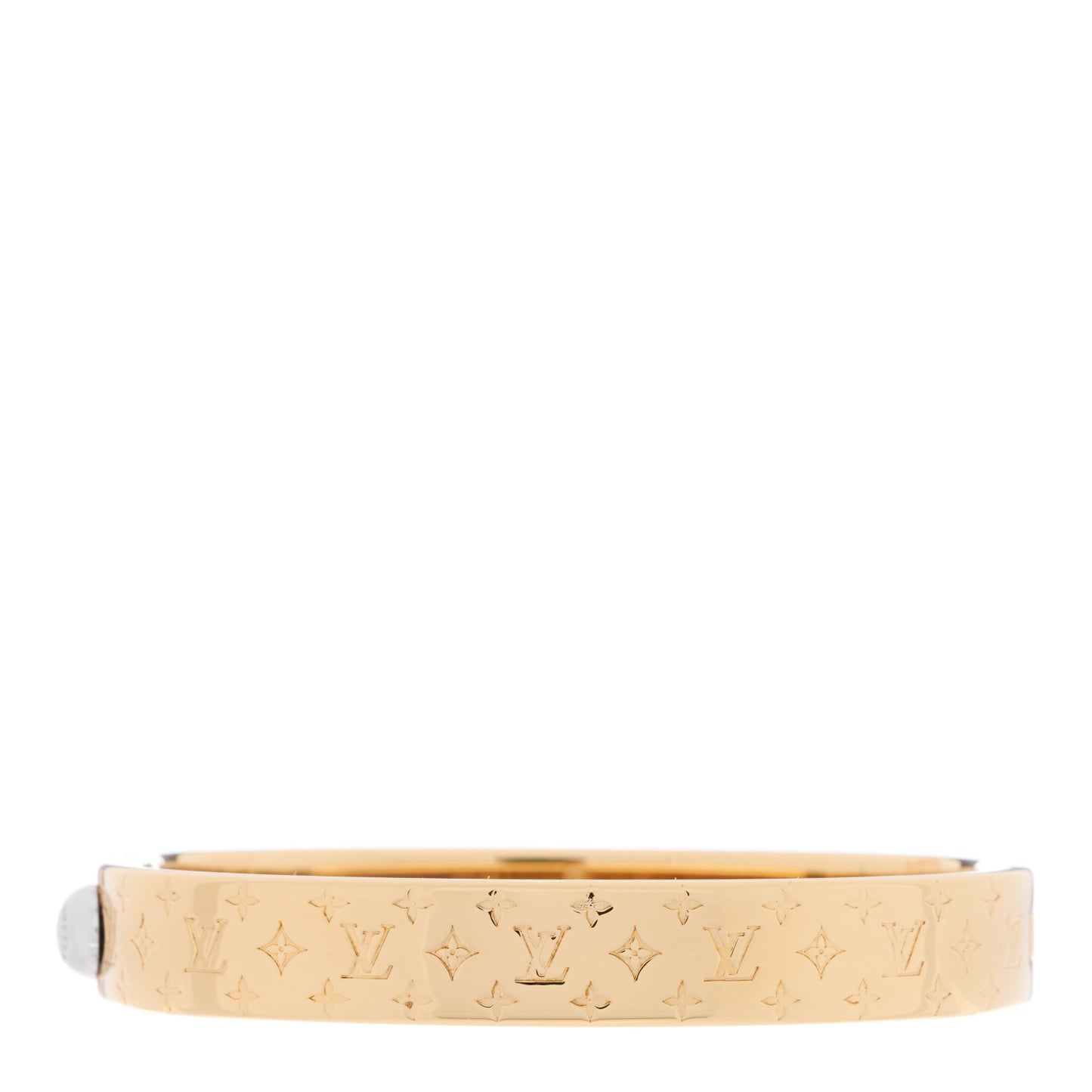 Brass Monogram Nanogram Cuff S Gold