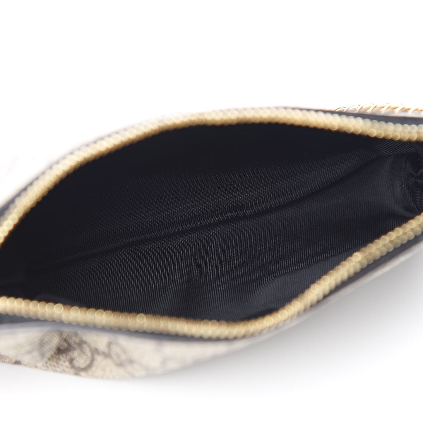 GG Supreme Monogram Mini Chain Bag Beige Black