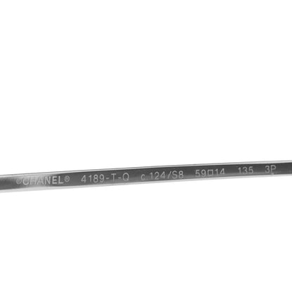 Chanel Aviator CC Sunglasses 4189-T-Q Silver 5 of 8