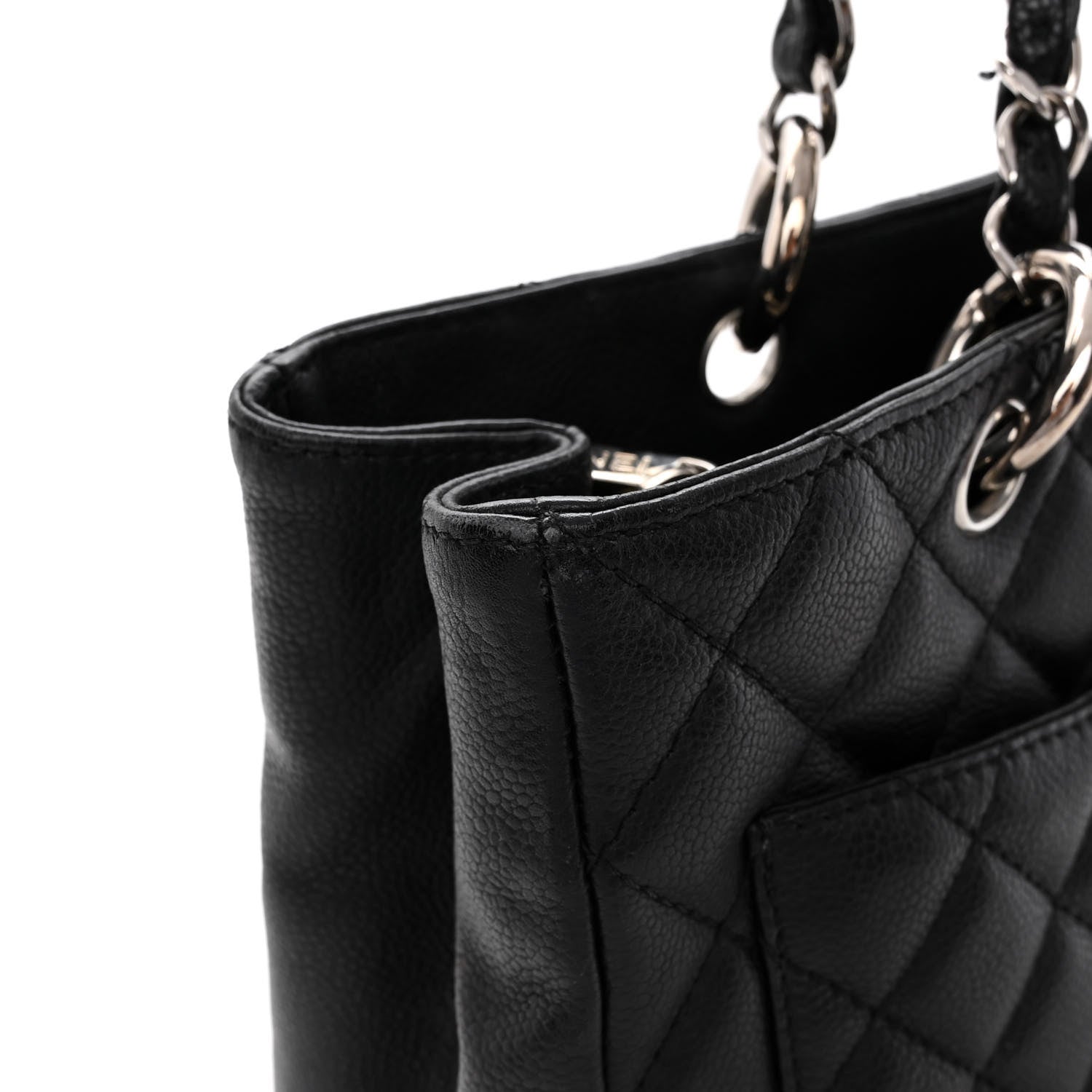 Chanel Caviar Quilted Grand Shopping Tote GST Black 12 of 13