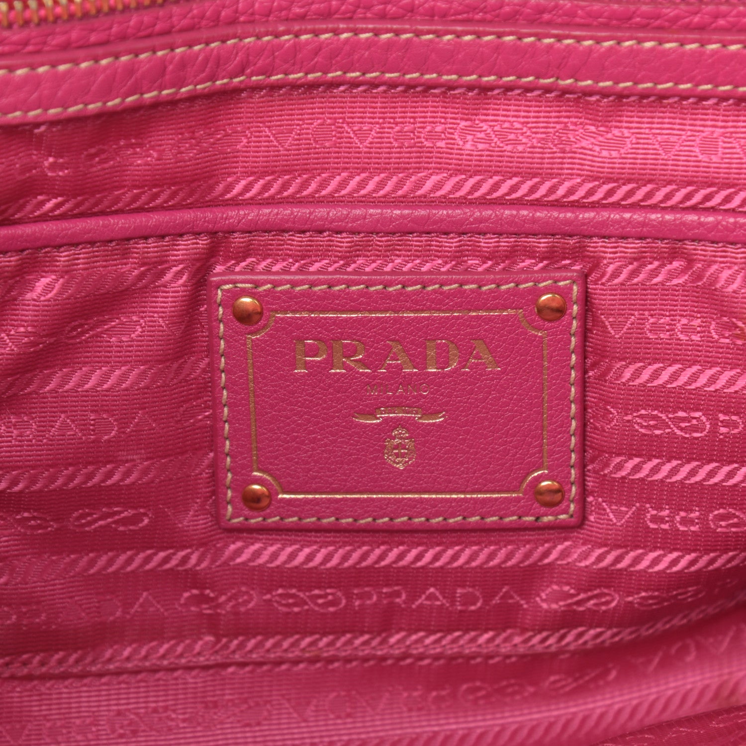 Prada Tessuto Nylon Jacquard Logo Tote 6 of 17