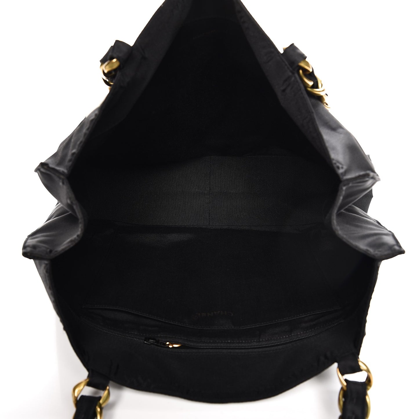 Canvas Chain Jumbo CC Tote Black