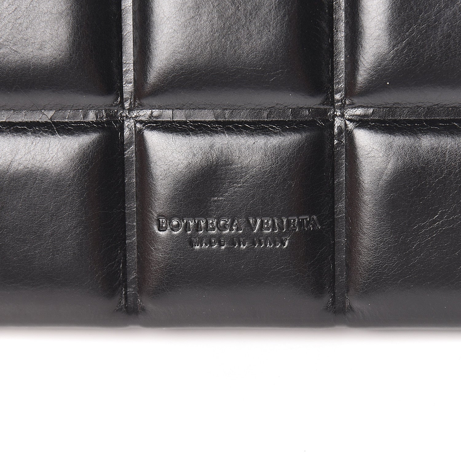 Bottega Veneta Calfskin Padded Paper Zip Wallet Black 6 of 7