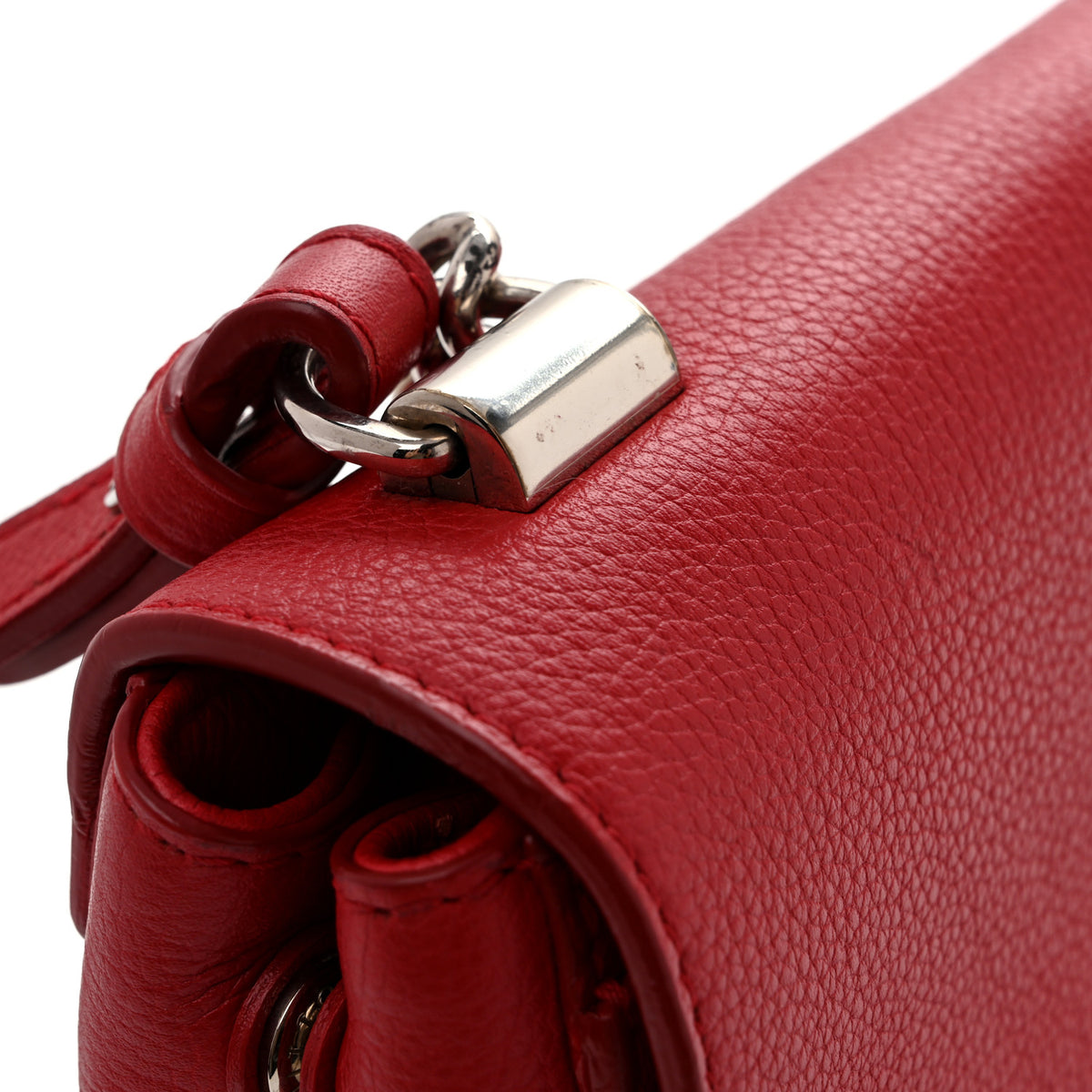 Louis Vuitton Calfskin Lockme II Chain Bag BB Rubis 12 of 16