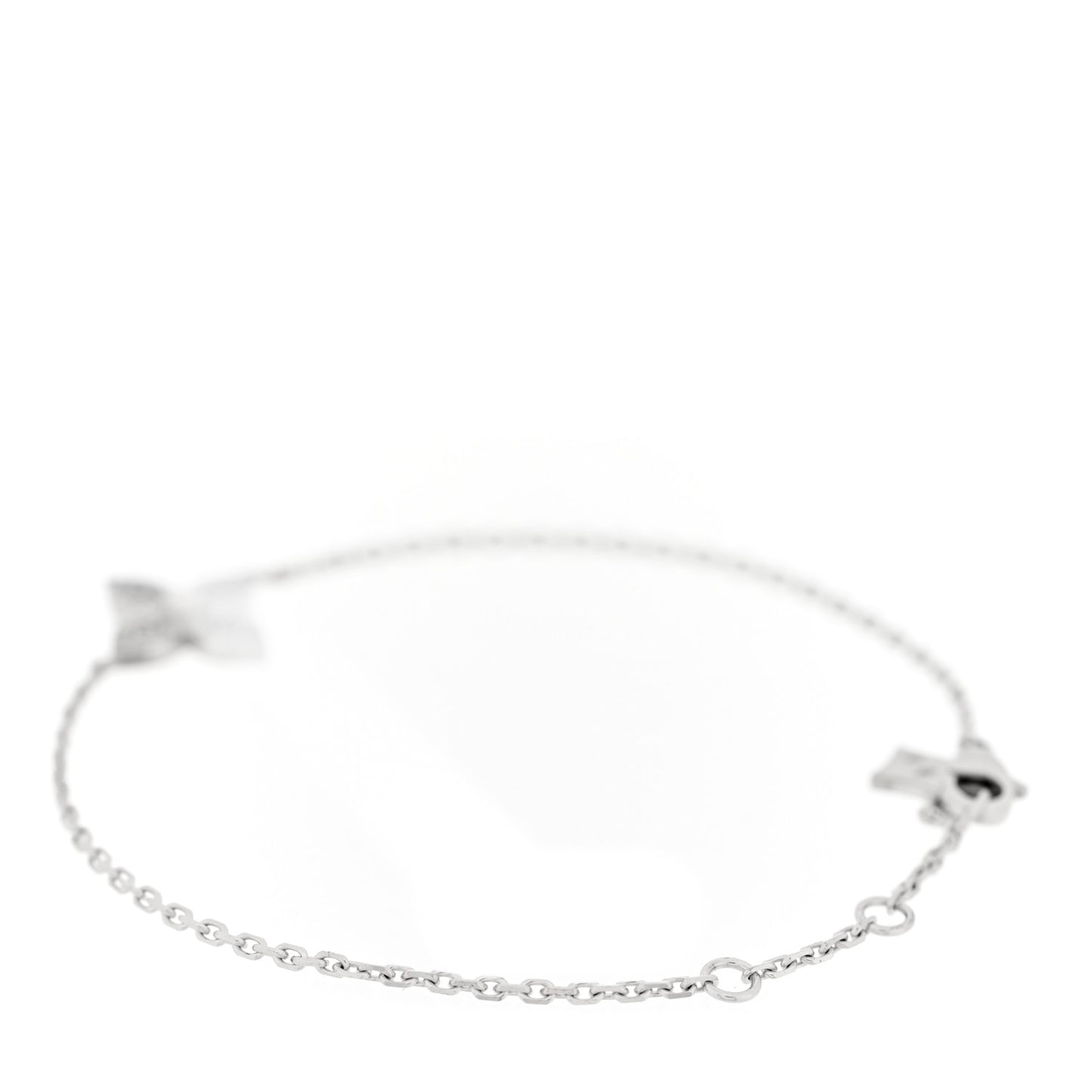 18K White Gold Diamond Star Blossom Bracelet