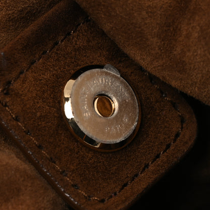 Saint Laurent Suede Monogram Large Jamie Pochon Caramel Cognac 12 of 12