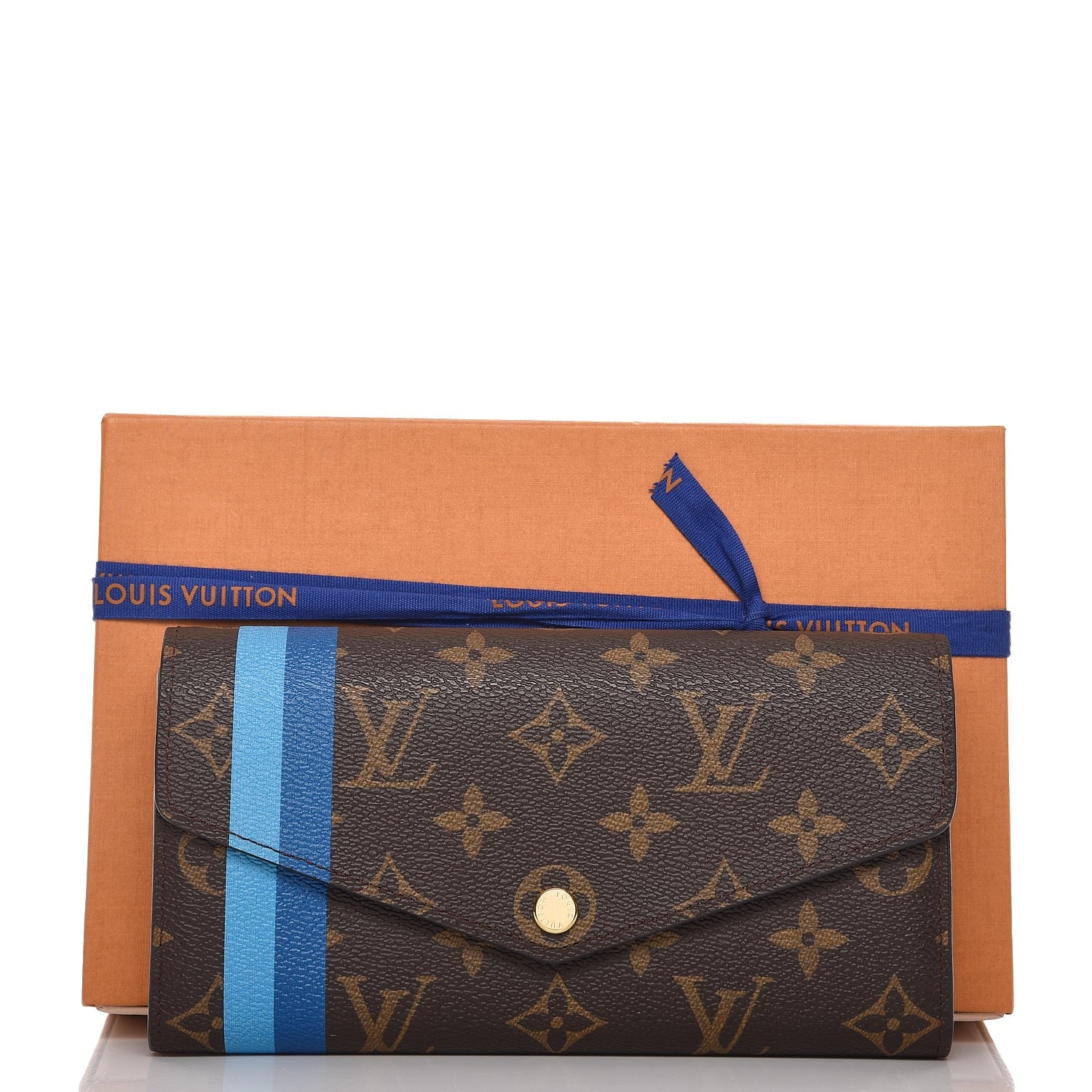 Louis Vuitton Monogram My LV Heritage Sarah Wallet NM Blue Clair Blue De France 7 of 7