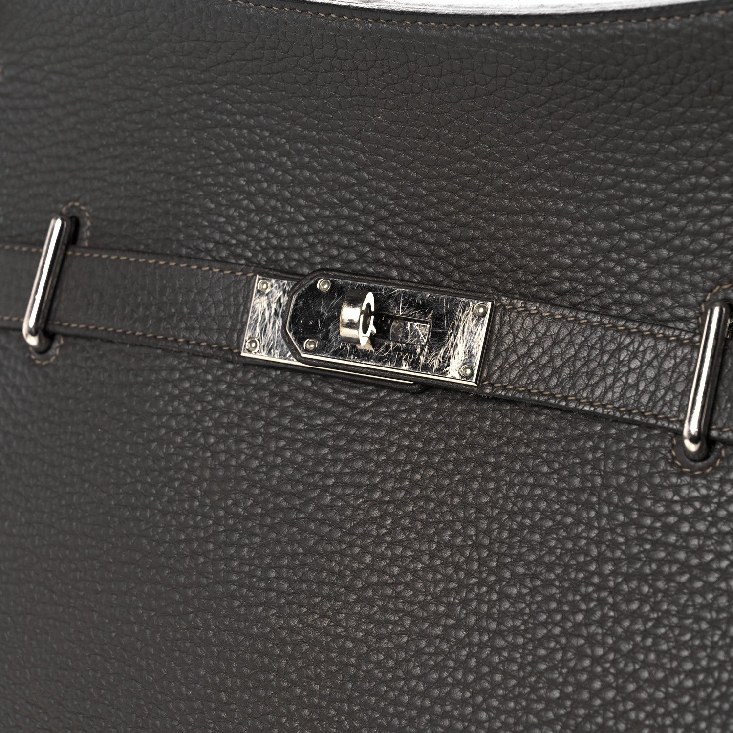 Hermes Taurillon Clemence Bicolor Jypsiere 34 Ardoise Gris Tourterelle 13 of 20