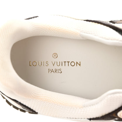 Louis Vuitton Calfskin Monogram Mesh Run Away Sneakers 37.5 White 8 of 10